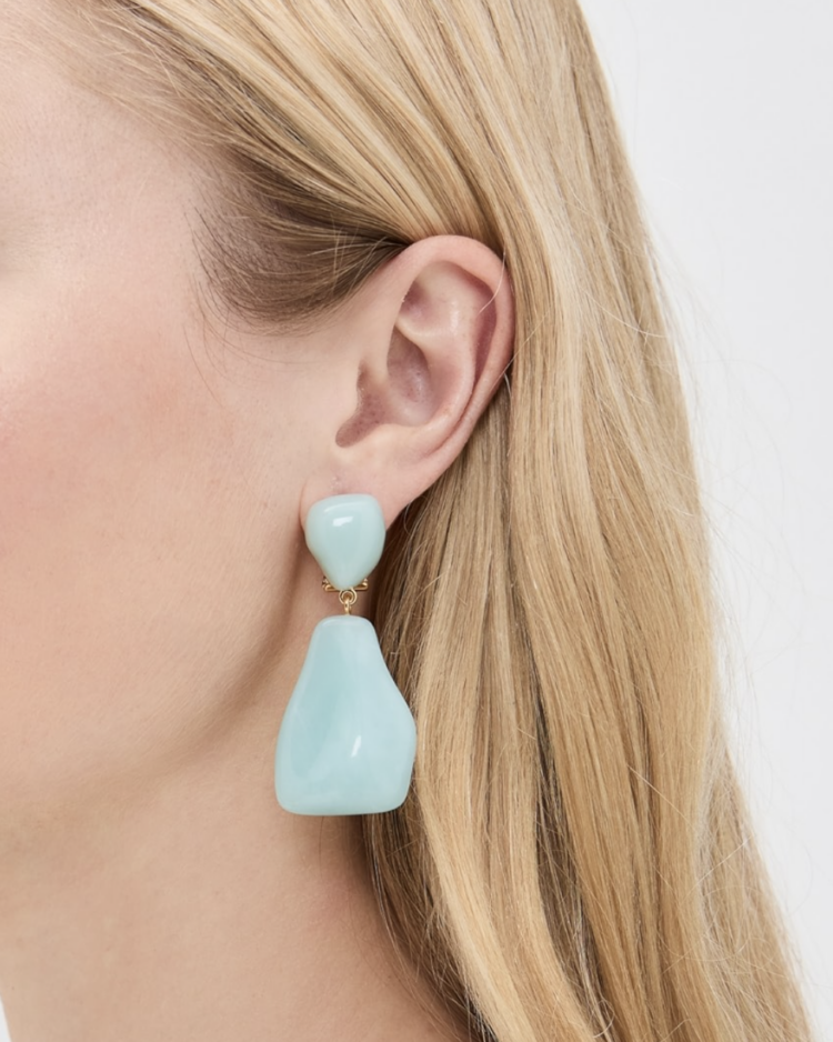 Lele Sadoughi Wilma Drop Earrings in aqua